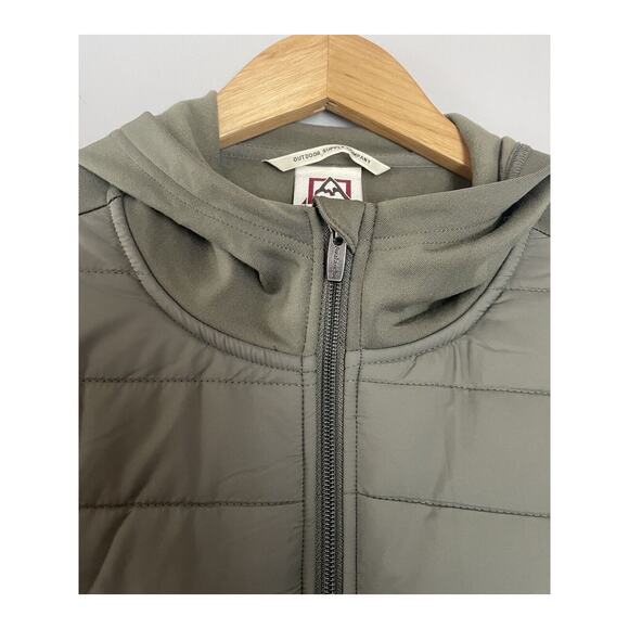 Avalanche Hoodie Sweatshirt Womens M Green Full Zip Padded Hiking Gear Running - Picture 4 of 4